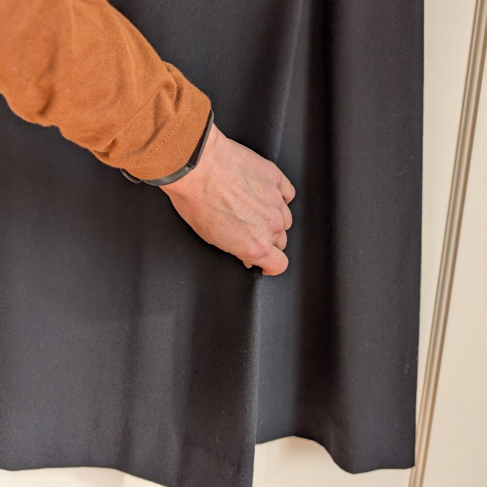 VTG Adolfo Sport wool crepe black skirt - Picture 5 of 17